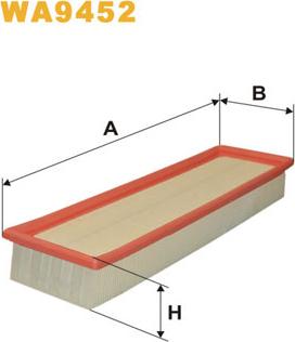 WIX Filters WA9452 - Повітряний фільтр autozip.com.ua