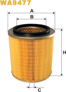 WIX Filters WA9477 - Повітряний фільтр autozip.com.ua