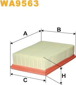 WIX Filters WA9563 - Повітряний фільтр autozip.com.ua