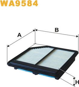 WIX Filters WA9584 - Повітряний фільтр autozip.com.ua