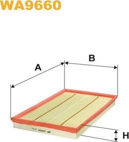 WIX Filters WA9660 - Повітряний фільтр autozip.com.ua