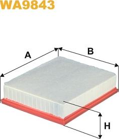 WIX Filters WA9843 - Повітряний фільтр autozip.com.ua