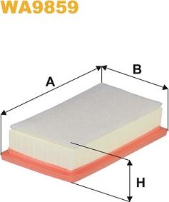 WIX Filters WA9859 - Повітряний фільтр autozip.com.ua