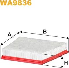 WIX Filters WA9836 - Повітряний фільтр autozip.com.ua