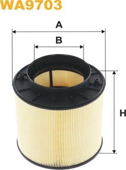 WIX Filters WA9703 - Повітряний фільтр autozip.com.ua
