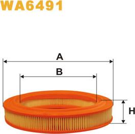 WIX Filters WA6491 - Повітряний фільтр autozip.com.ua