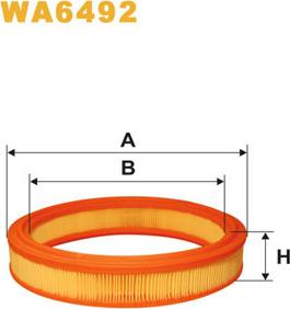 WIX Filters WA6492 - Повітряний фільтр autozip.com.ua