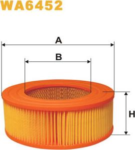 WIX Filters WA6452 - Повітряний фільтр autozip.com.ua