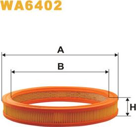 WIX Filters WA6402 - Повітряний фільтр autozip.com.ua