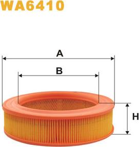 WIX Filters WA6410 - Повітряний фільтр autozip.com.ua