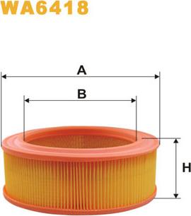 WIX Filters WA6418 - Повітряний фільтр autozip.com.ua