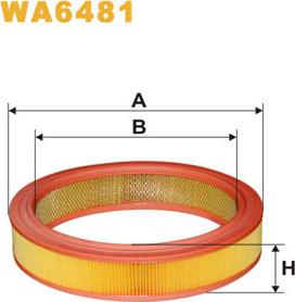 WIX Filters WA6481 - Повітряний фільтр autozip.com.ua