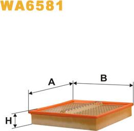 WIX Filters WA6581 - Повітряний фільтр autozip.com.ua