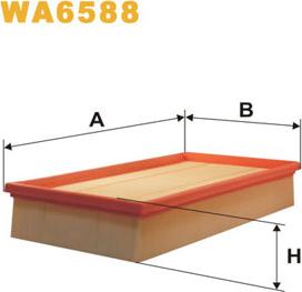 WIX Filters WA6588 - Повітряний фільтр autozip.com.ua