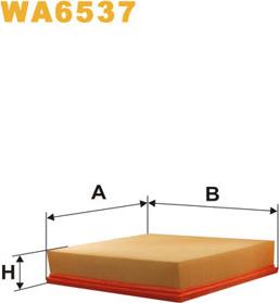 WIX Filters WA6537 - Повітряний фільтр autozip.com.ua