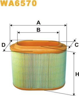 WIX Filters WA6570 - Повітряний фільтр autozip.com.ua