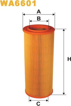 WIX Filters WA6601 - Повітряний фільтр autozip.com.ua