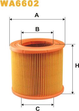 WIX Filters WA6602 - Повітряний фільтр autozip.com.ua