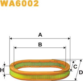 WIX Filters WA6002 - Повітряний фільтр autozip.com.ua