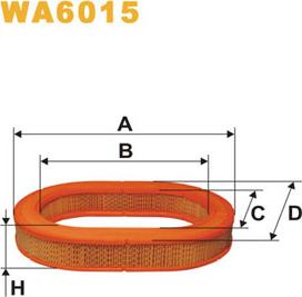 WIX Filters WA6015 - Повітряний фільтр autozip.com.ua