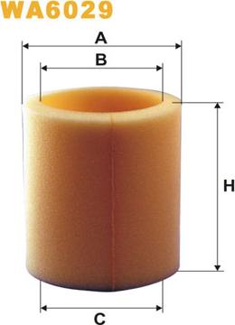 WIX Filters WA6029 - Повітряний фільтр autozip.com.ua