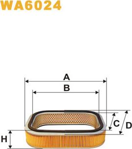 WIX Filters WA6024 - Повітряний фільтр autozip.com.ua