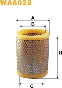 WIX Filters WA6028 - Повітряний фільтр autozip.com.ua