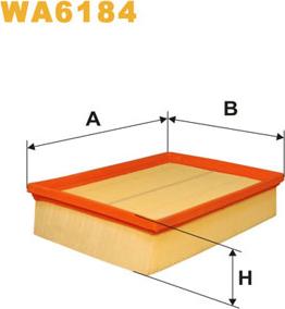 WIX Filters WA6184 - Повітряний фільтр autozip.com.ua