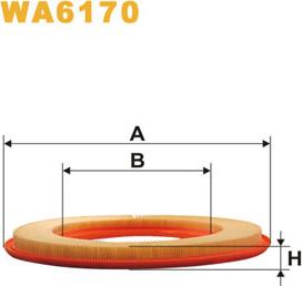 WIX Filters WA6170 - Повітряний фільтр autozip.com.ua