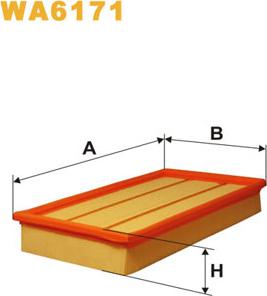 WIX Filters WA6171 - Повітряний фільтр autozip.com.ua