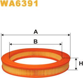 WIX Filters WA6391 - Повітряний фільтр autozip.com.ua