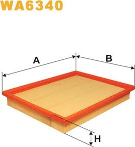 WIX Filters WA6340 - Фільтр повітряний WA6340-AP155 вир-во WIX-FILTERS UA autozip.com.ua