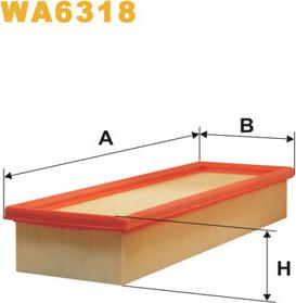 WIX Filters WA6318 - Повітряний фільтр autozip.com.ua