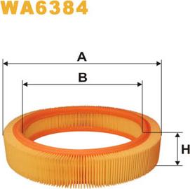 WIX Filters WA6384 - Повітряний фільтр autozip.com.ua