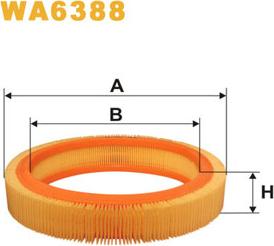 WIX Filters WA6388 - Повітряний фільтр autozip.com.ua