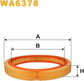 WIX Filters WA6378 - Повітряний фільтр autozip.com.ua