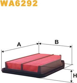 WIX Filters WA6292 - Повітряний фільтр autozip.com.ua