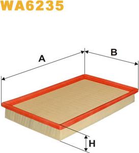 WIX Filters WA6235 - Повітряний фільтр autozip.com.ua