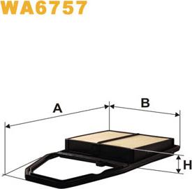 WIX Filters WA6757 - Повітряний фільтр autozip.com.ua