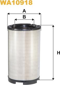 WIX Filters WA10918 - Повітряний фільтр autozip.com.ua