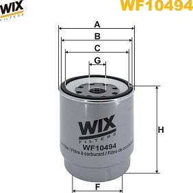 WIX Filters WF10494 - Паливний фільтр autozip.com.ua