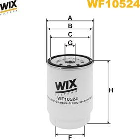 WIX Filters WF10524 - Паливний фільтр autozip.com.ua