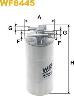 WIX Filters WF8445 - Паливний фільтр autozip.com.ua