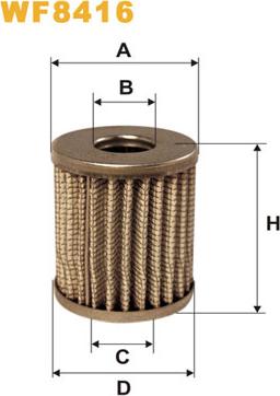 WIX Filters WF8416 - Паливний фільтр autozip.com.ua