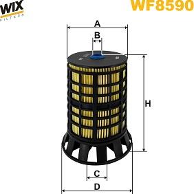 WIX Filters WF8590 - Паливний фільтр autozip.com.ua