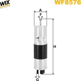 WIX Filters WF8576 - Паливний фільтр autozip.com.ua