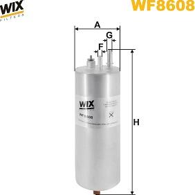 WIX Filters WF8608 - Паливний фільтр autozip.com.ua