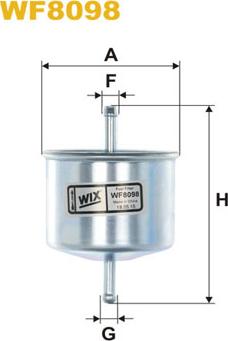 WIX Filters WF8098 - Паливний фільтр autozip.com.ua