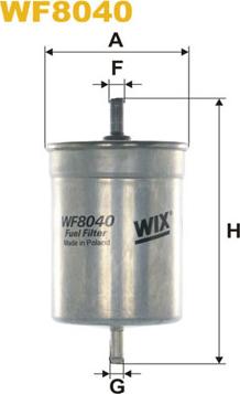 WIX Filters WF8040 - Паливний фільтр autozip.com.ua