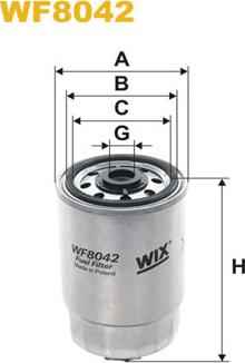 WIX Filters WF8042 - Паливний фільтр autozip.com.ua
